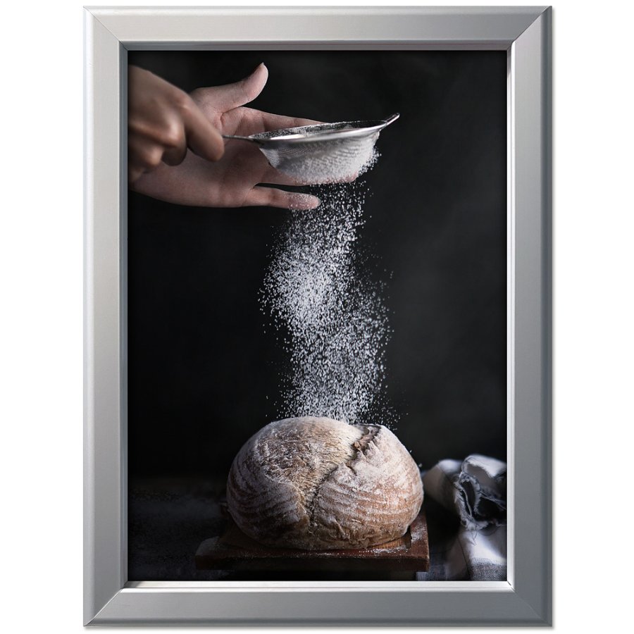 Alu snap frame, 32 mm, 70 x 100, silver