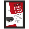 Alu snap frame, 32 mm, 50 x 70 cm, black #7