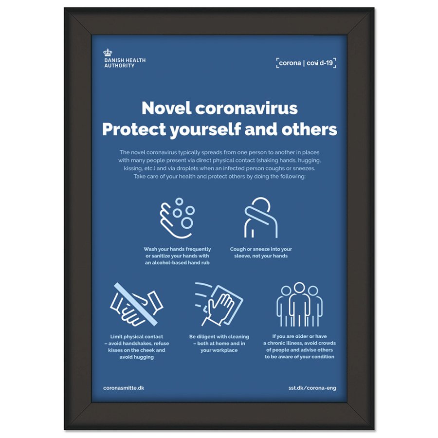 Alu snap frame, 32 mm, A1, black