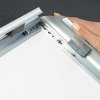 Alu snap frame, 45 mm, 70 x 100, silver #3