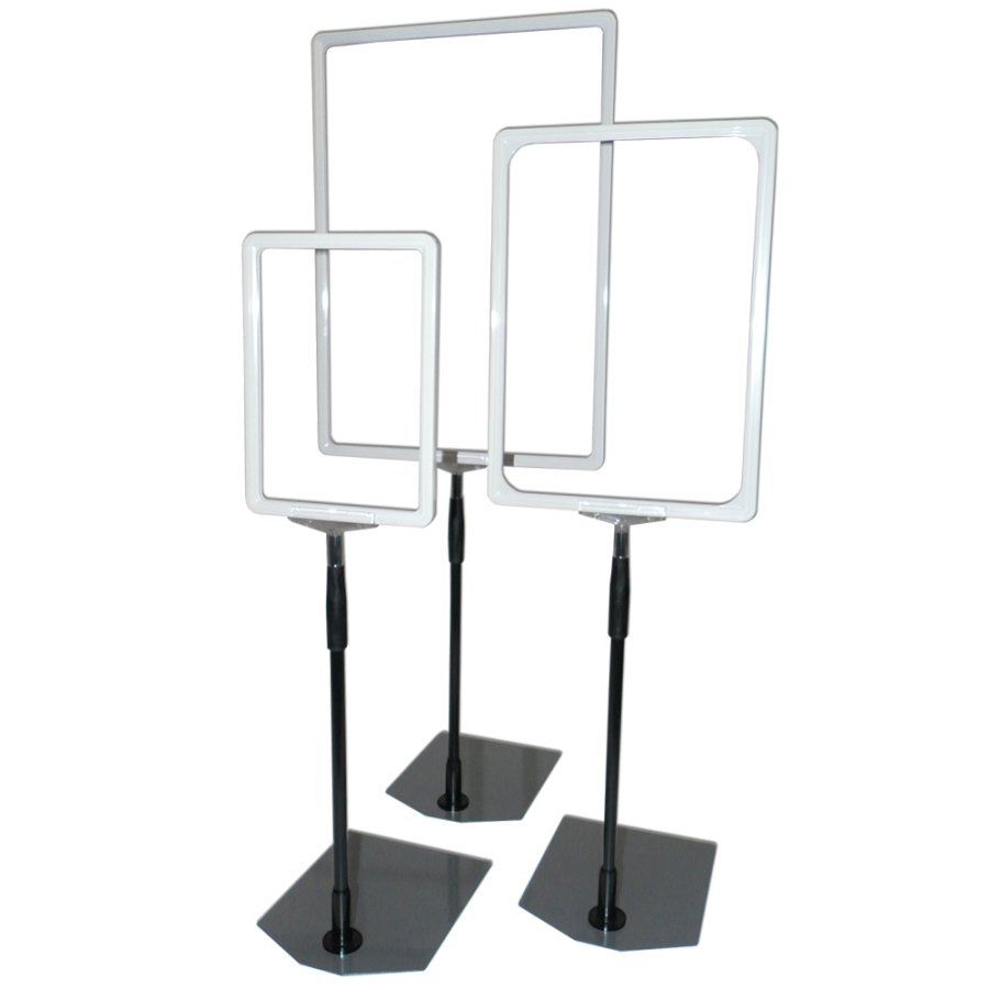 FLEX PLASTICFRAME w/base A4 white