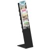 Design Stand floor, brochure holder 6xA4/12xM65, black #1