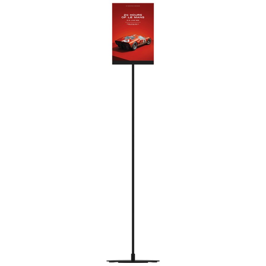 Design Stand floor, acrylic holder vertical  A4, black