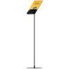 Design Stand floor, angled acrylic holder vertical A4, black #2