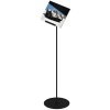 Design Stand floor, angled acrylic holder horisontal A4, black #1