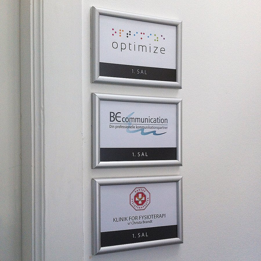 Alu snap frame 15 mm, A2, silver