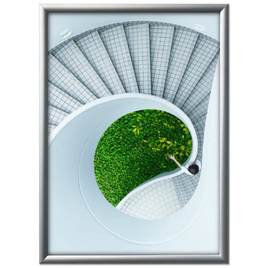 Alu snap frame 15 mm, 50 x 70, silver