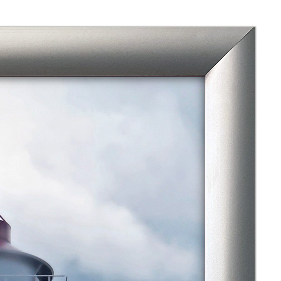 Alu snap frame, 30 mm, 70 x 100, silver