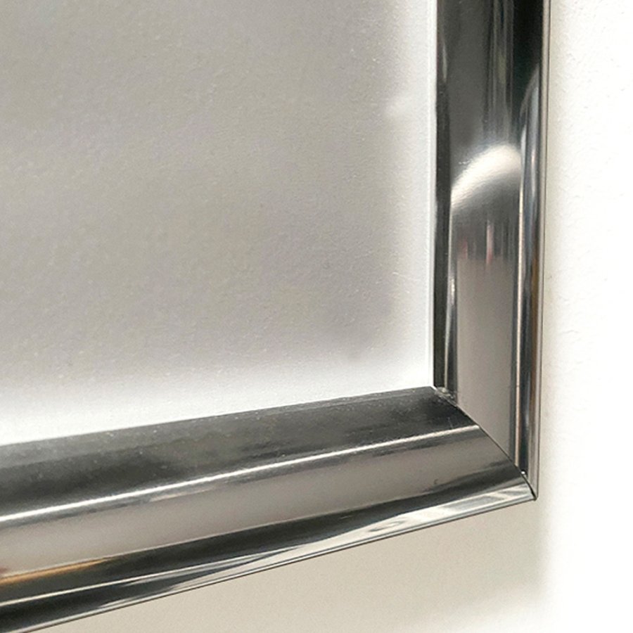 Alu snap frame 25 mm, 70 x 100, chrome