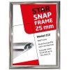 Alu snap frame 25 mm, 70 x 100, chrome #7