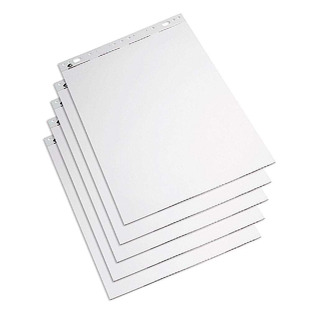 Flipchart Paper Pad 50 Sheets, Pack of 5, 59 x 80 cm, White | Danish ...