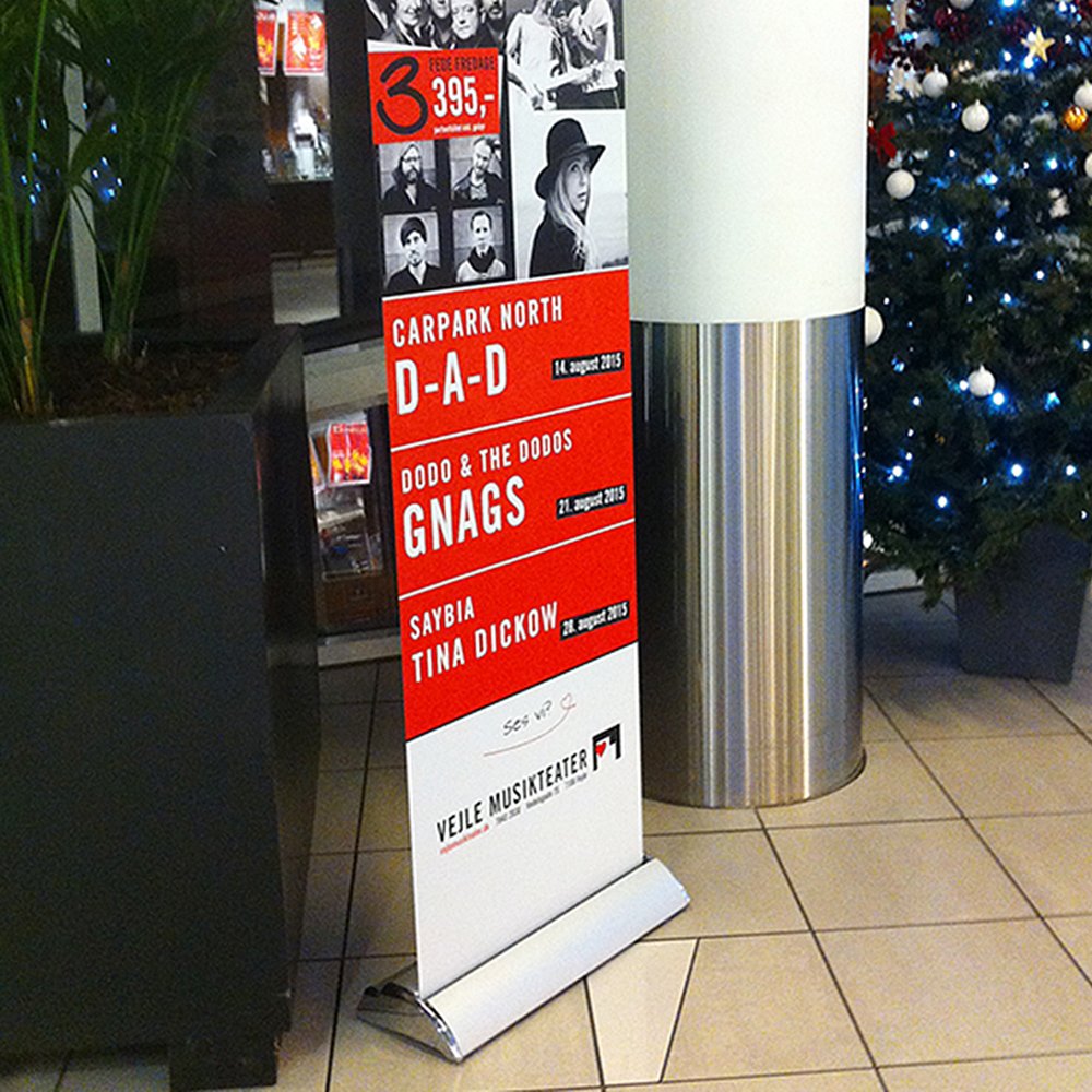 Roller Banner, Basic, Deluxe, one-sided, aluminum, 85 cm | Danish Sign ...