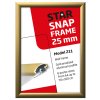 Alu snap frame 25 mm, 50 x 70, matt gold #10