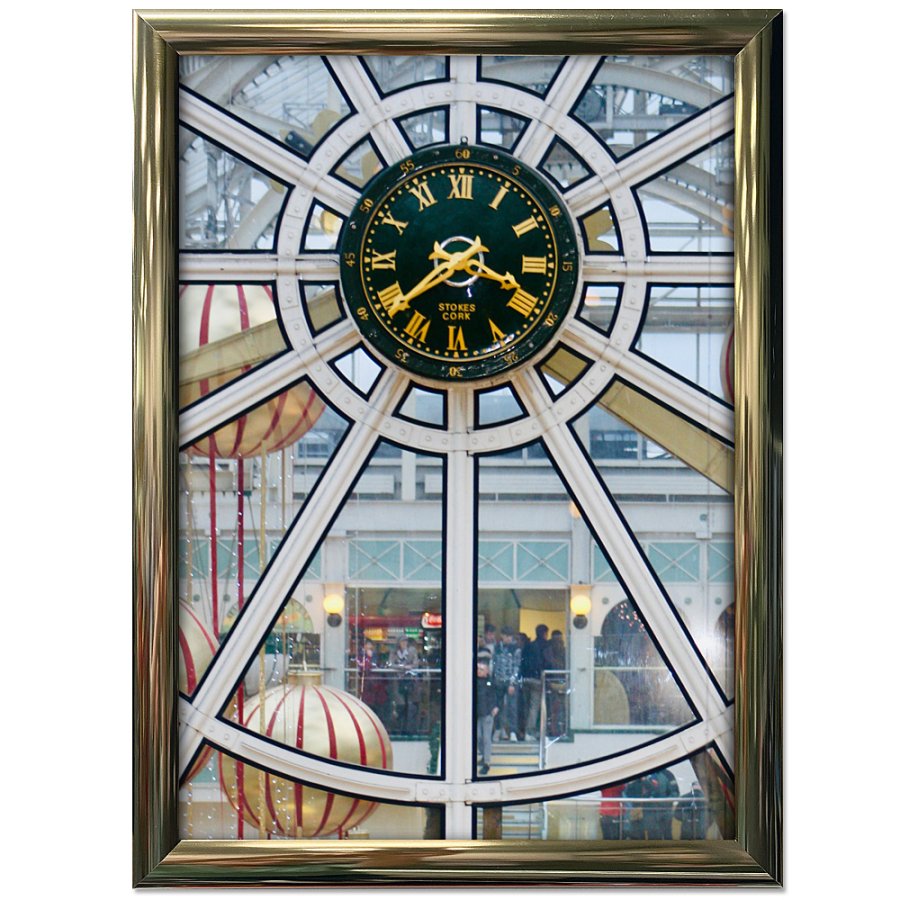 Alu snap frame 25 mm, 70 x 100, polished gold