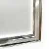 Alu snap frame 25 mm, A1, stainless steel look #4