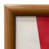 Alu snap frame, 25 mm, A4, wooden finish #2