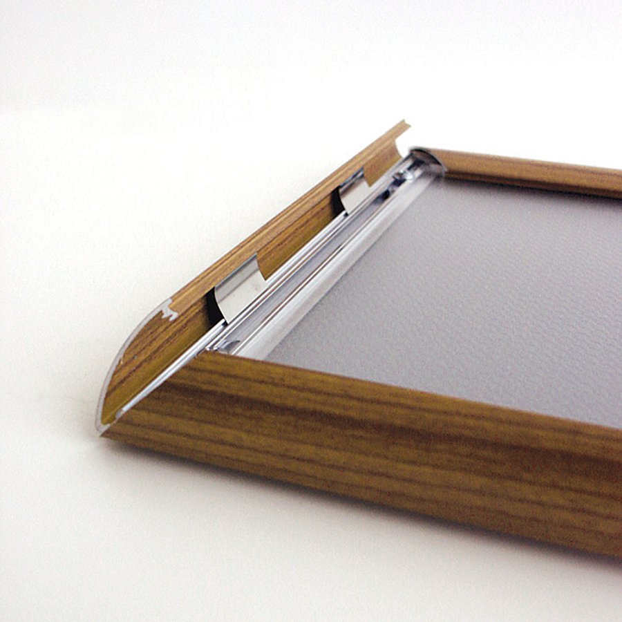 Alu snap frame, 25 mm, 50 x 70, wooden finish