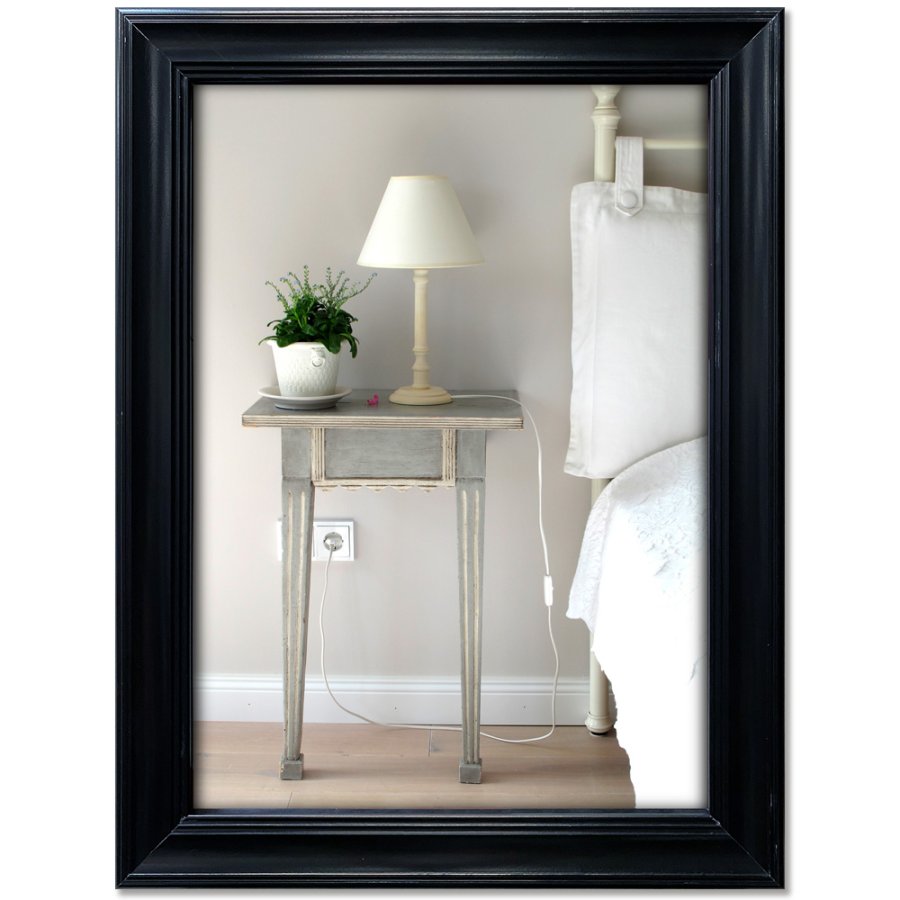 Antique snap frame, 40 mm, 50 x 70, black