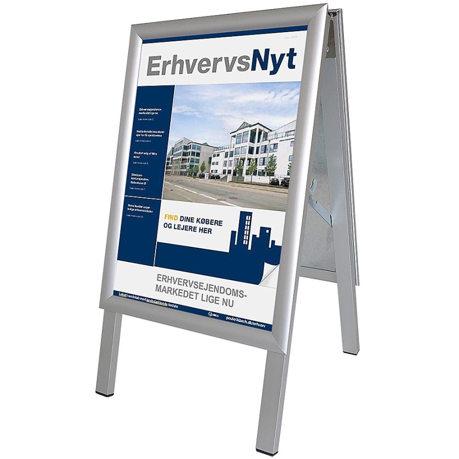 Alu-Line A3 Pavement Board, vertical, with snap frames