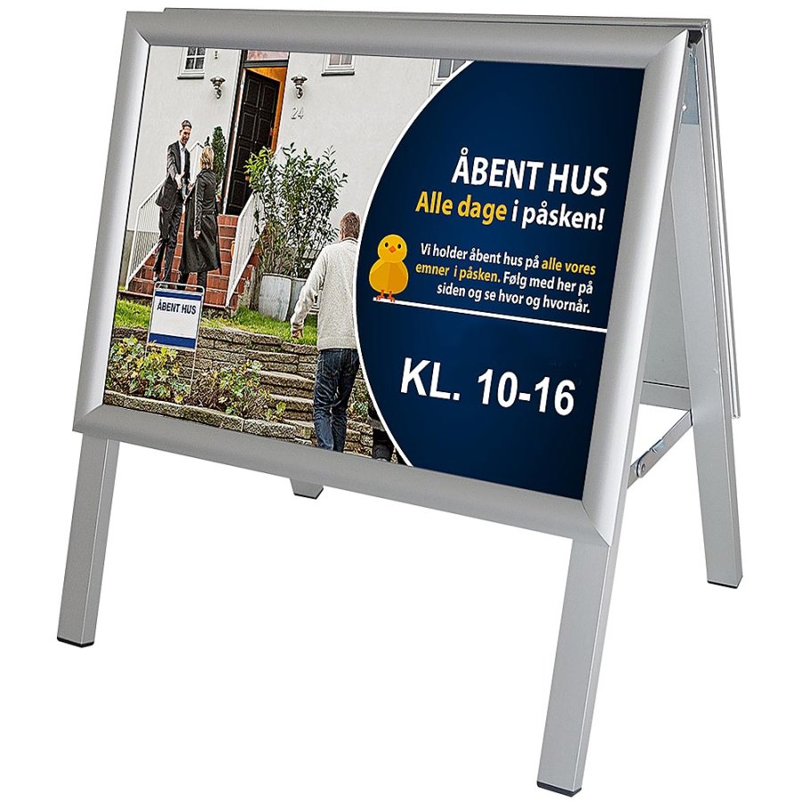 Alu-Line A3 Pavement Board, horizontal, with snap frames
