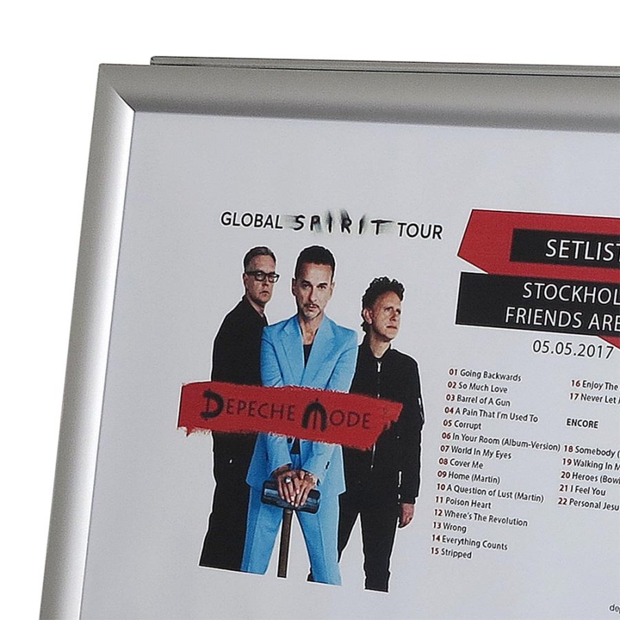 Alu-Line A3 Pavement Board, horizontal, with snap frames