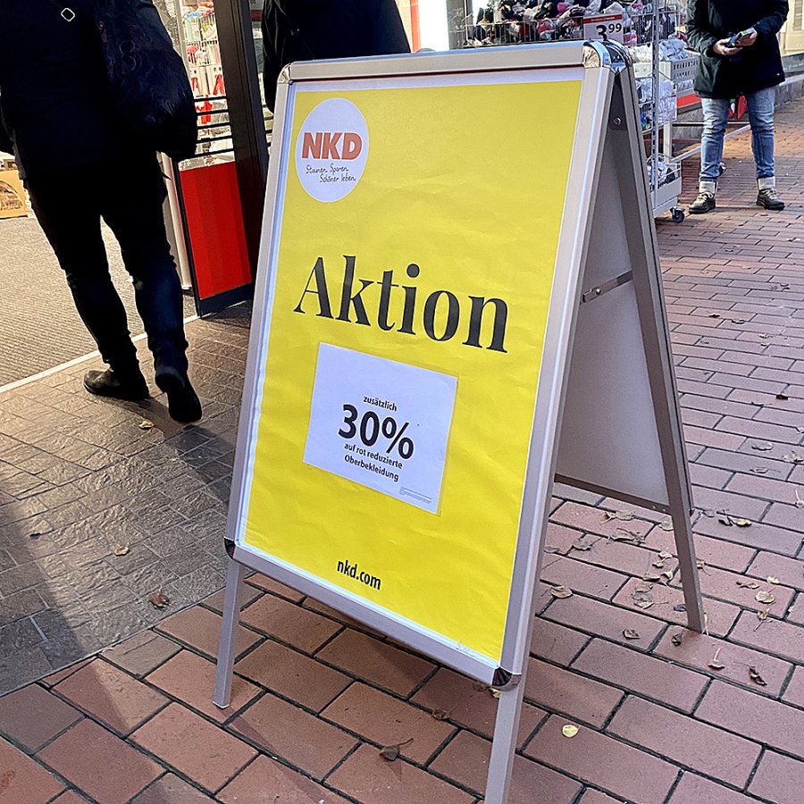 Alu-Line Rondo Pavement Board, silver, 50 x 70 cm