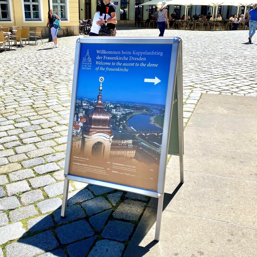 Alu-Line Rondo Pavement Board, silver, 70 x 100 cm