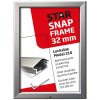 Lockable snap frame, 32 mm, A2, silver #8