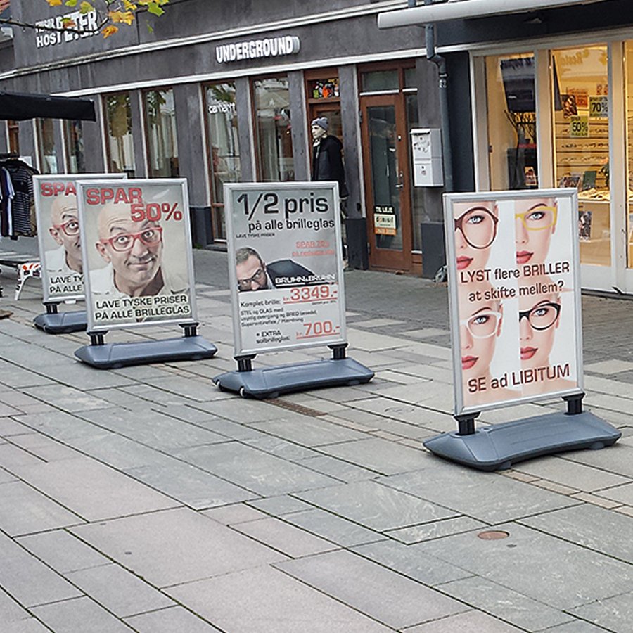 Wind-Sign Waterbase Budget Pavement Board, grey, 50 x 70 cm