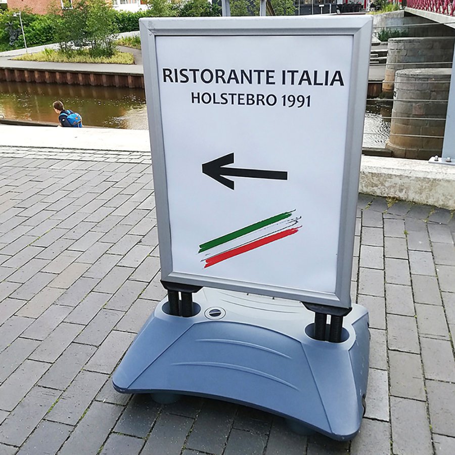 Wind-Sign Waterbase Budget Pavement Board, grey, 70 x 100 cm