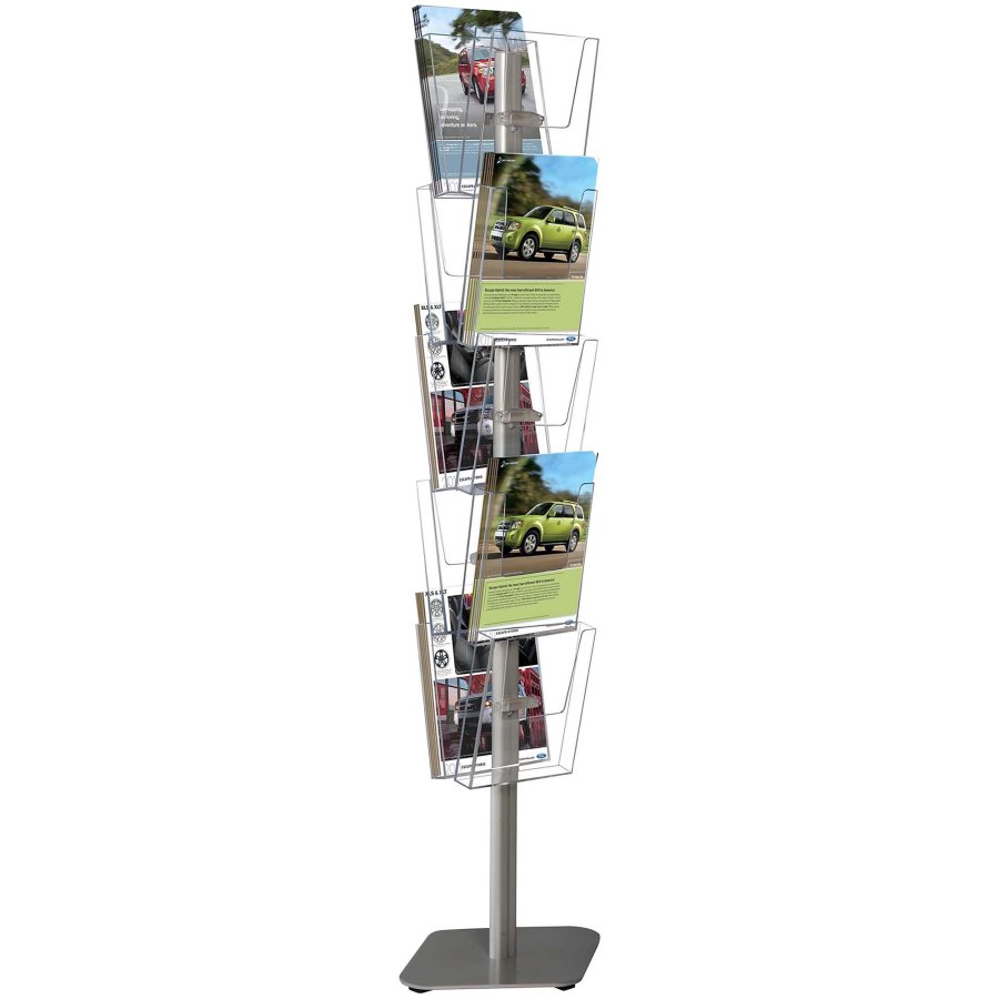 Brochurestand Duo, with 10 pcs. A4 acrylic holders