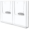 Acrylic brochure holder, 2 x M65, for Wall Dispenser List #1