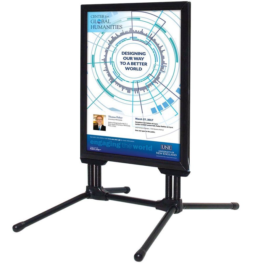 Wind-Line Budget Pavement Board, black, 70 x 100 cm