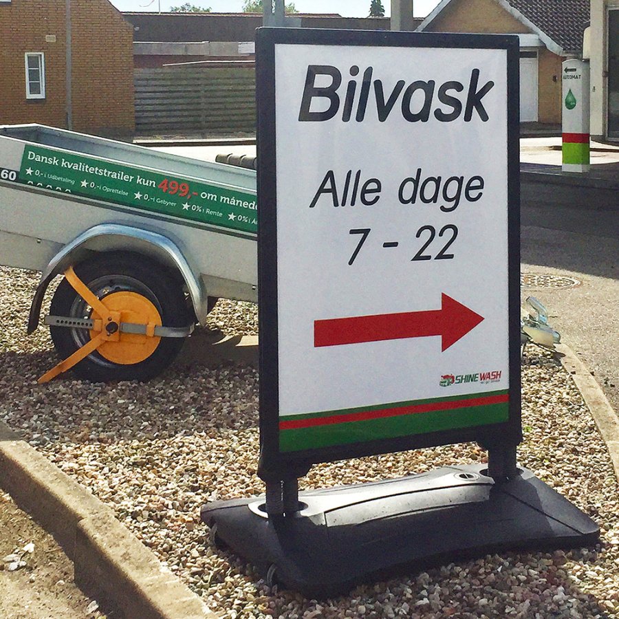 Wind-Sign Waterbase Budget Pavement Board, black, 70 x 100 cm