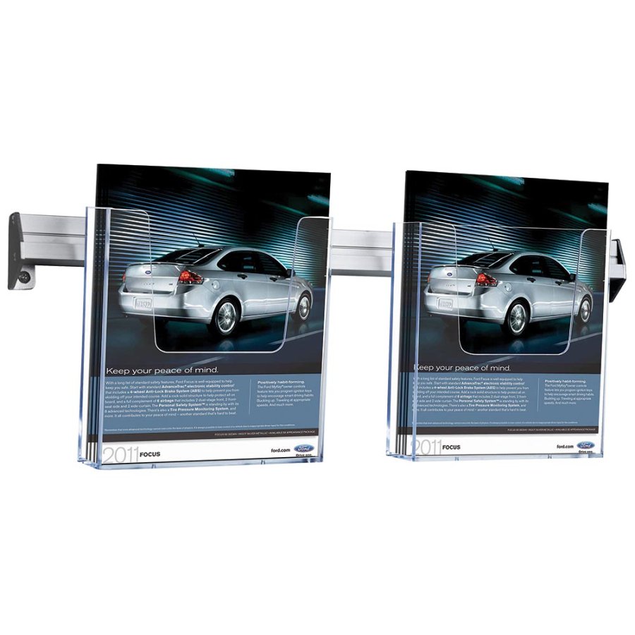 Wall Dispenser List, with 2 x A5 acrylic holders