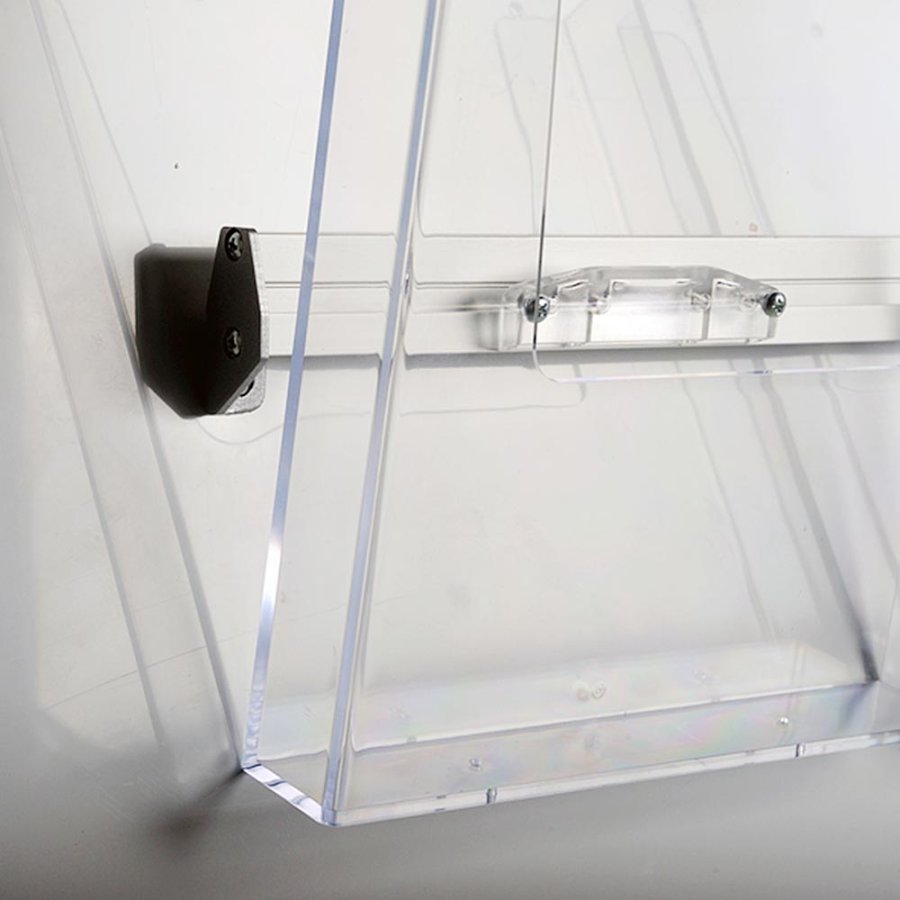 Wall Dispenser List, with 2 x A4 acrylic holders