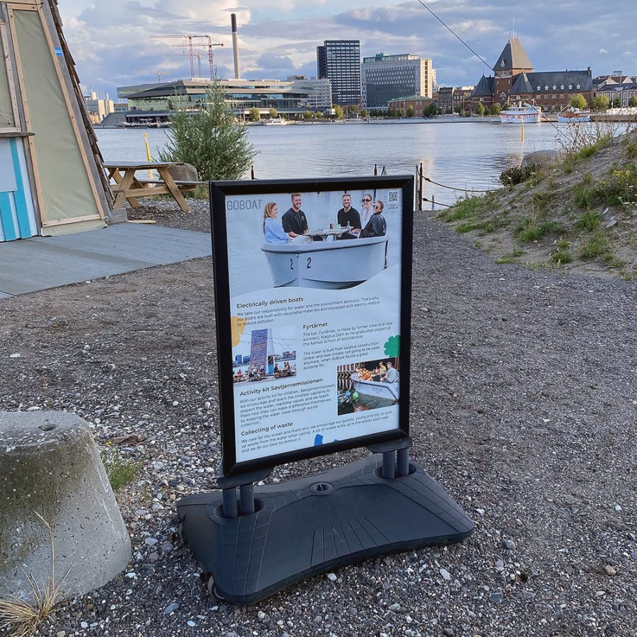 Wind-Pro Waterbase Pavement Board, black, 50 x 70 cm