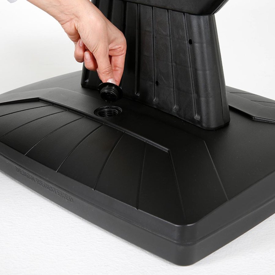 Plast Board with Foot, pavement board, black/grey