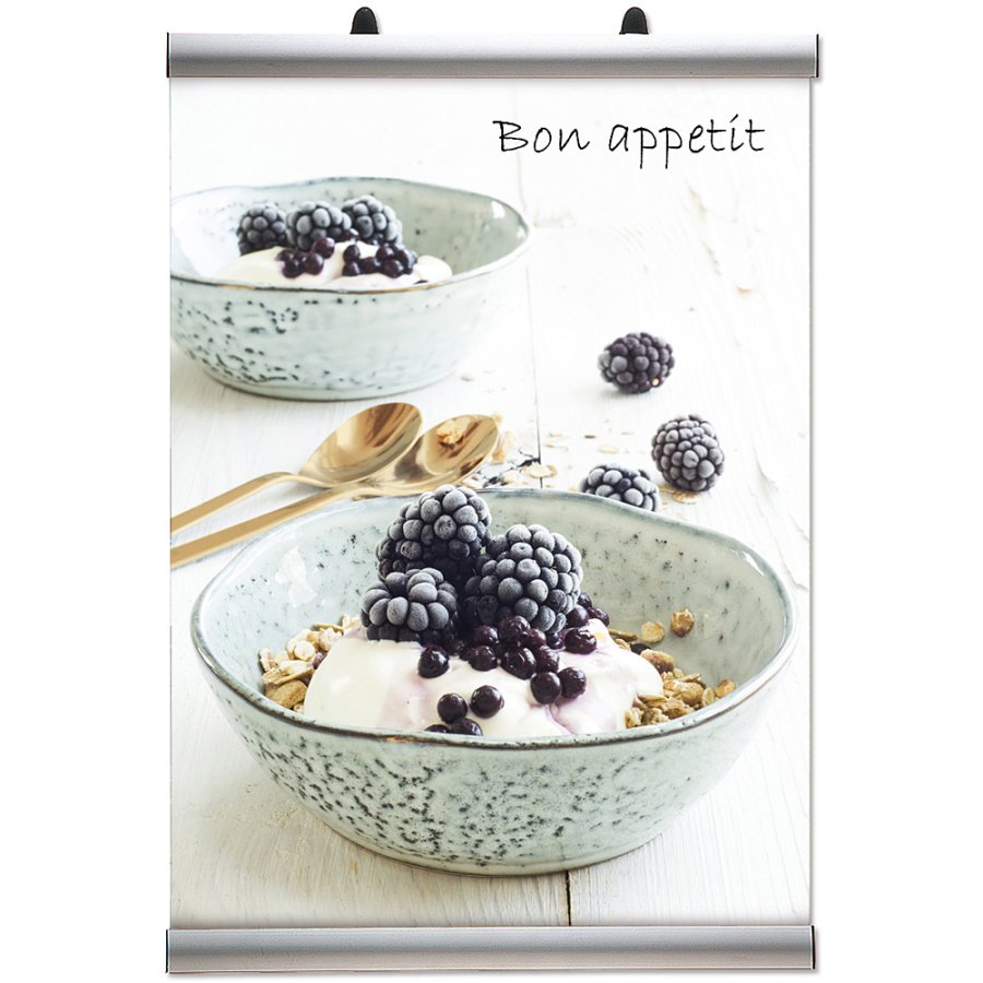 Banner-Line posterlist set, 50 cm, alu/silver