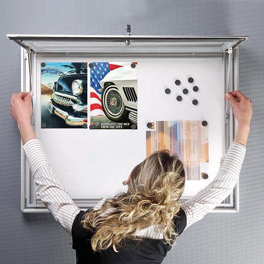 INFOBOX magnetic w/lock 9xA4