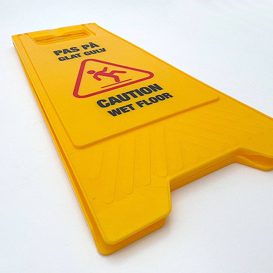 Caution Board, yellow, texted with: 