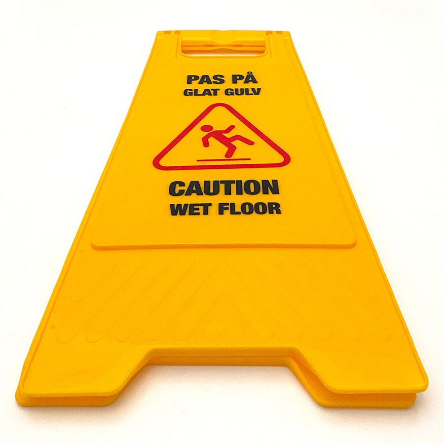 Caution Board, yellow, texted with: 