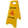 Caution Board, yellow, texted with 