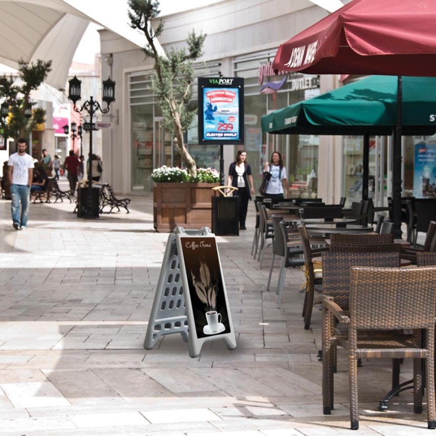 VACU DISPLAY A 327x588mm grey