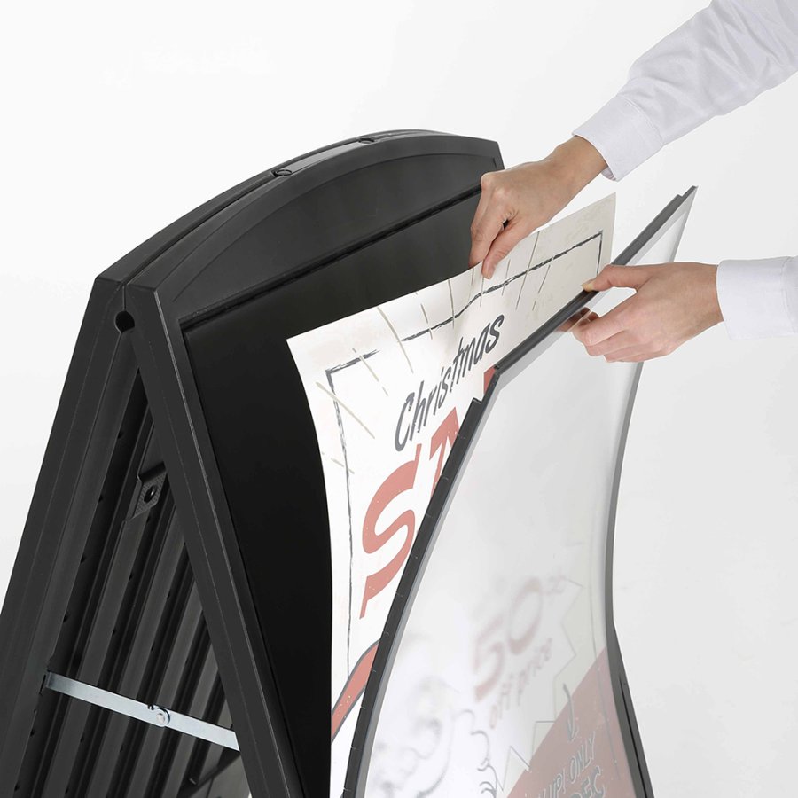 Compact Plast A-board, black, A1