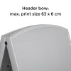 Compact Plast A-board, mini, grey #3