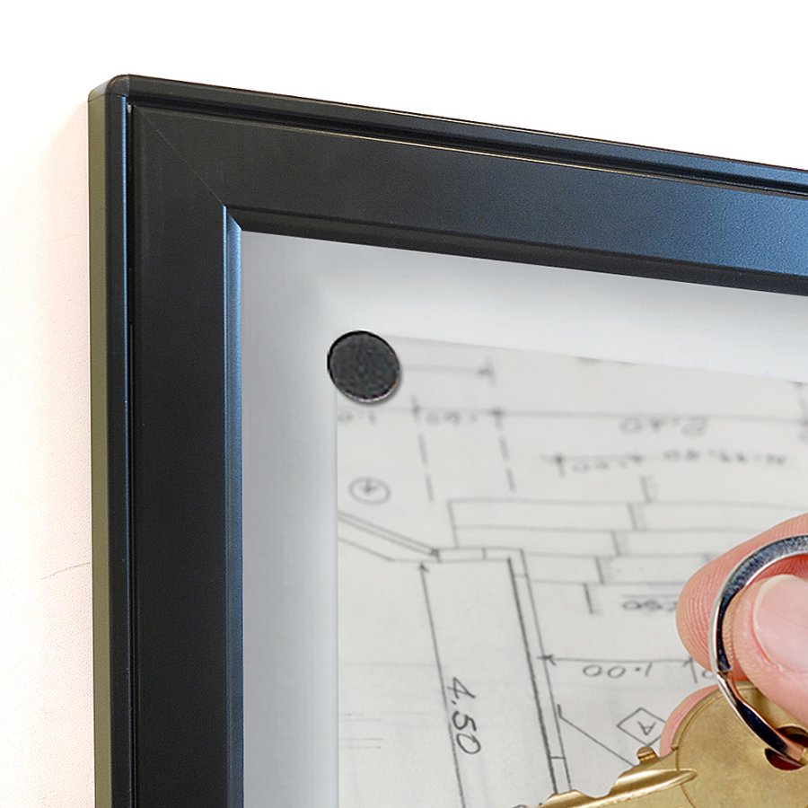 INFOBOX magnetic w/lock 6xA4 - Black