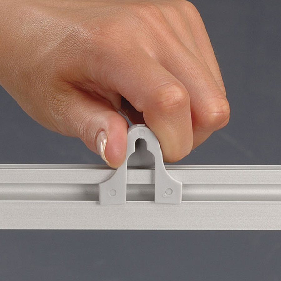 Poster-Clamp, 60 cm, alu/silver