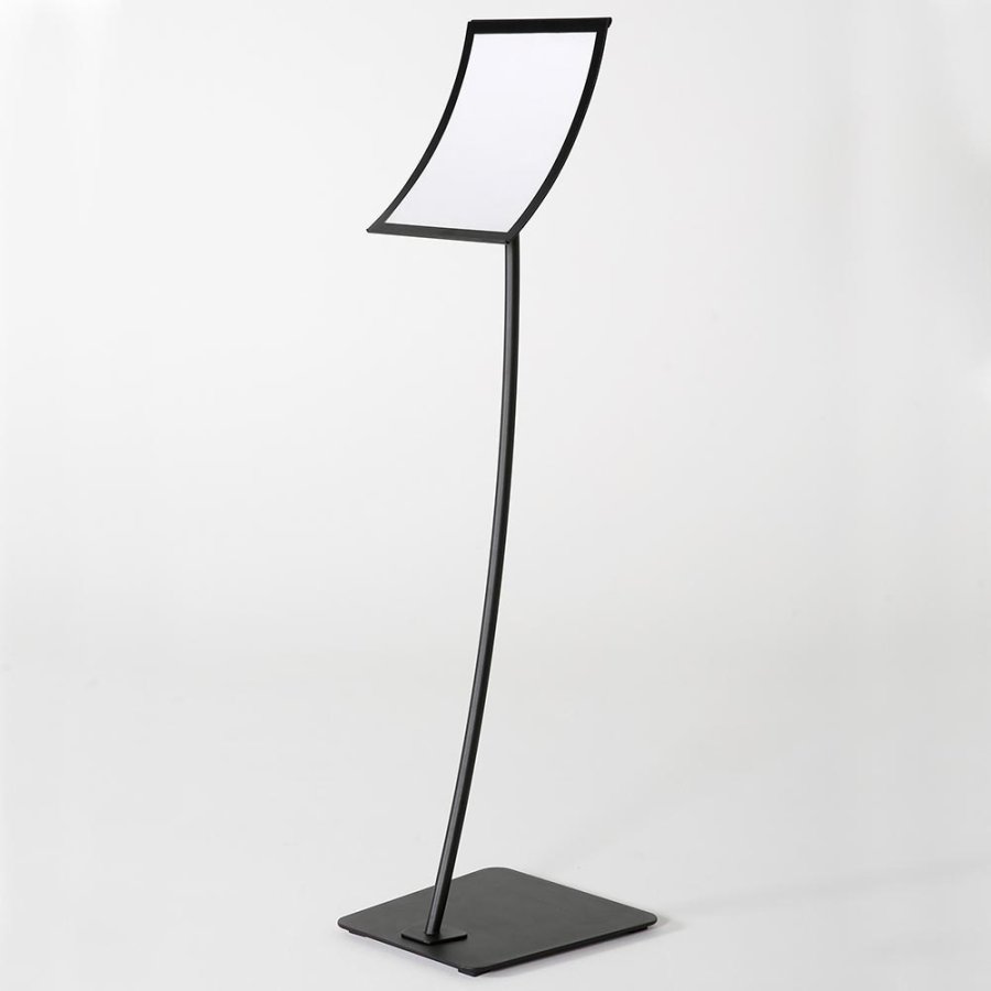 Infostand Curved Black Vertical/Horizontal  A3
