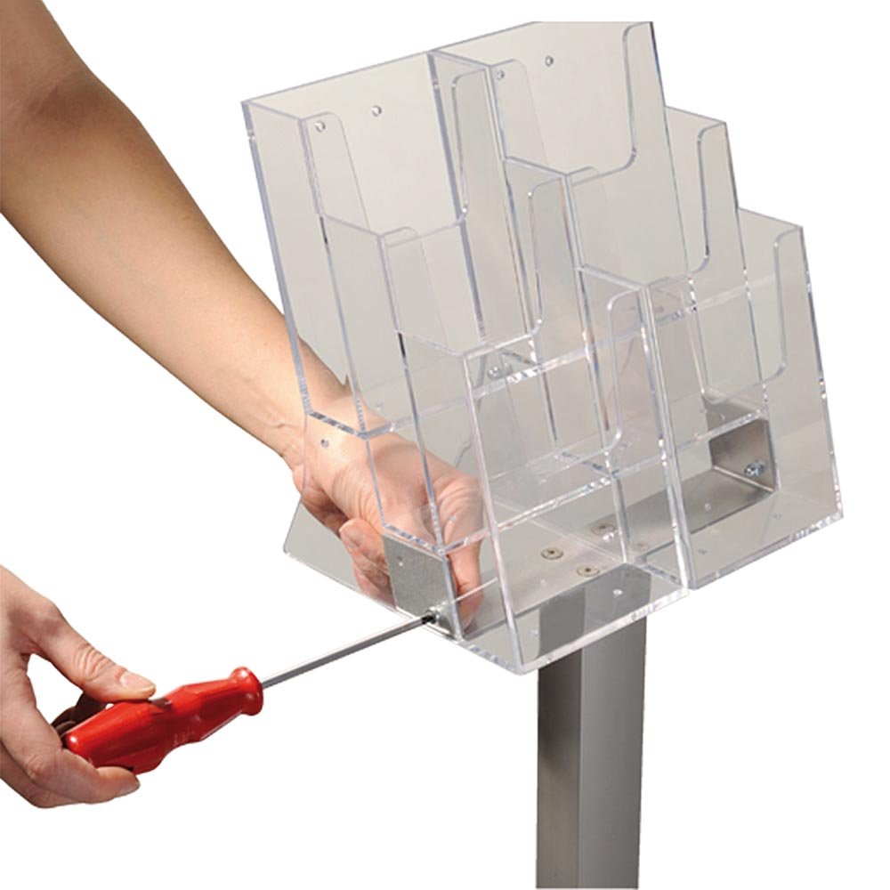 Brochure Stand, Vertical, 6 x M65 | Danish Sign Export